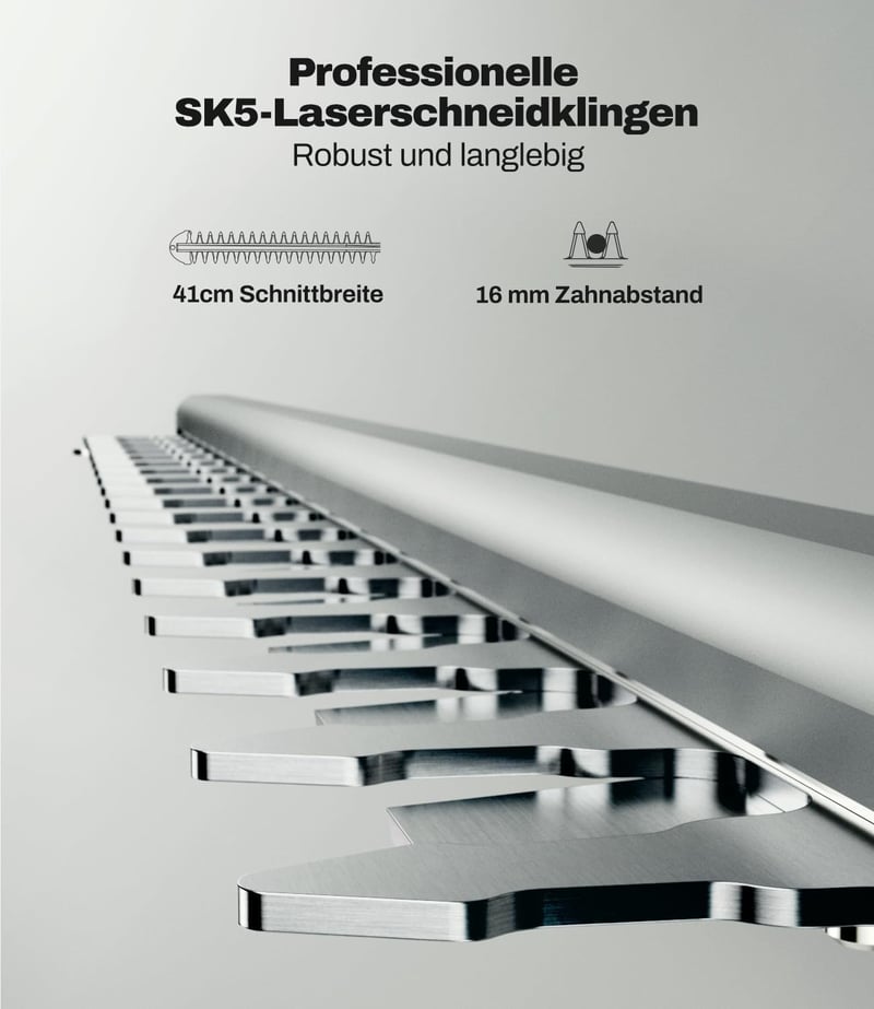 KIESBOHR CSL401 Akumulátoros Sövényvágó 41cm Makita 18V Kompatibilis