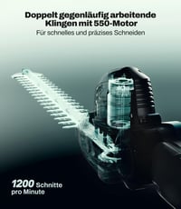 KIESBOHR CSL401 Akumulátoros Sövényvágó 41cm Makita 18V Kompatibilis 4