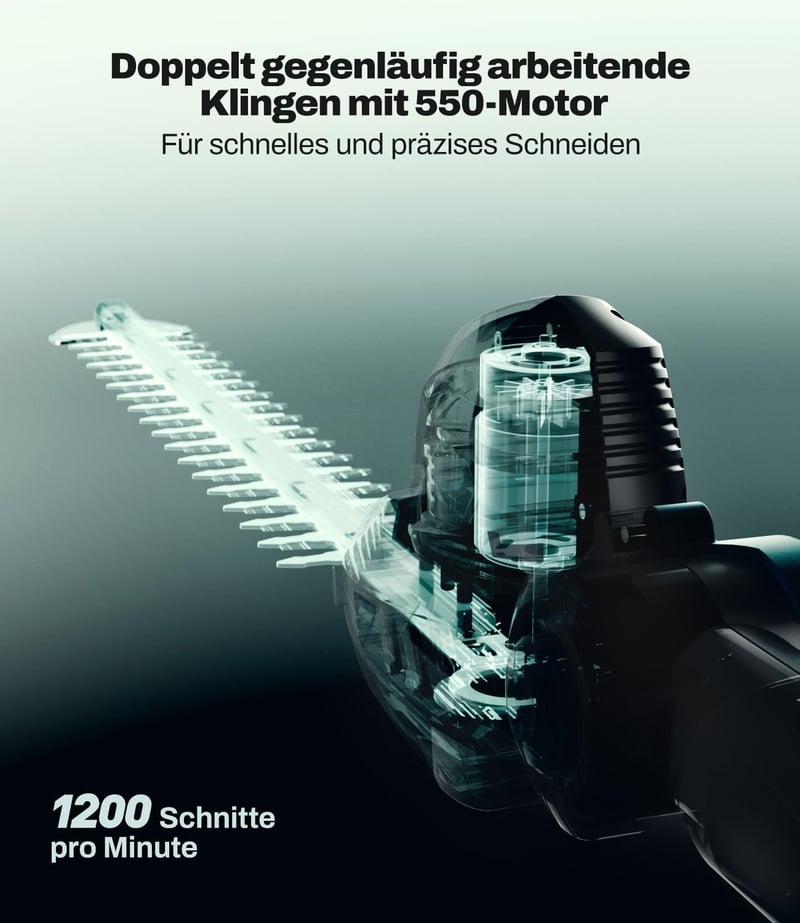 KIESBOHR CSL401 Akumulátoros Sövényvágó 41cm Makita 18V Kompatibilis