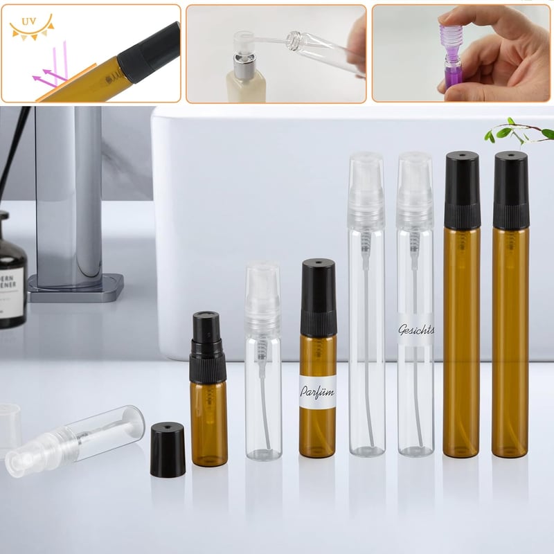 Kieswan 15 db üveg parfüm spray palack szett 3/5/10 ml utazáshoz