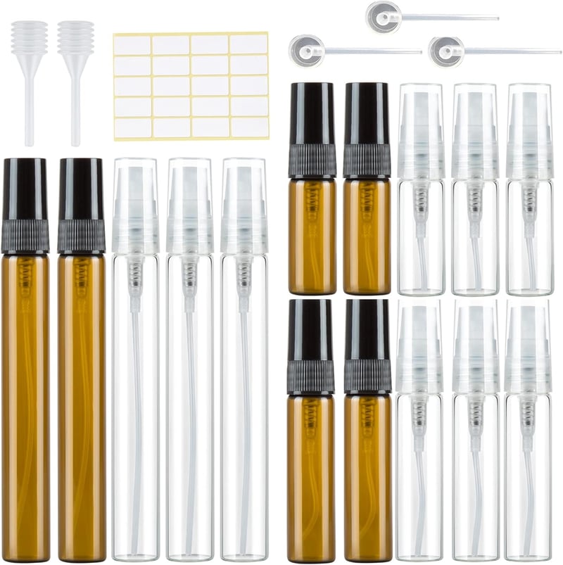 Kieswan 15 db üveg parfüm spray palack szett 3/5/10 ml utazáshoz