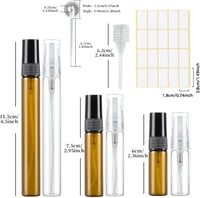 Kieswan 15 db üveg parfüm spray palack szett 3/5/10 ml utazáshoz 7
