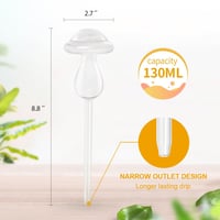KiKiHeim öntöző gömb szett, növényi öntözőgömbök, üveg, 2 db gomba forma 3
