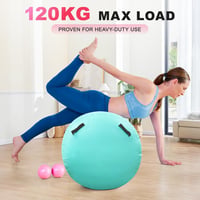 KIKILIVE Felfújható Hengeres Tornaszőnyeg 600W Pumpával Jóga Fitness Egyensúlyozáshoz 5