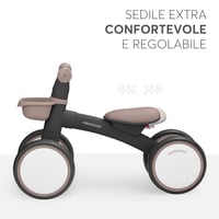 Odrážadlo Kikka Boo ZIPI bez pedálov s košíkom, nastaviteľné, pre deti od 1 do 3 rokov, čierne balančné odrážadlo pre najmenších 5