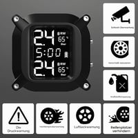 Kikuo TPMS gumiabroncs nyomásmérő rendszer 2 szenzorral 4