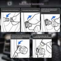 Kikuo TPMS gumiabroncs nyomásmérő rendszer 2 szenzorral 6