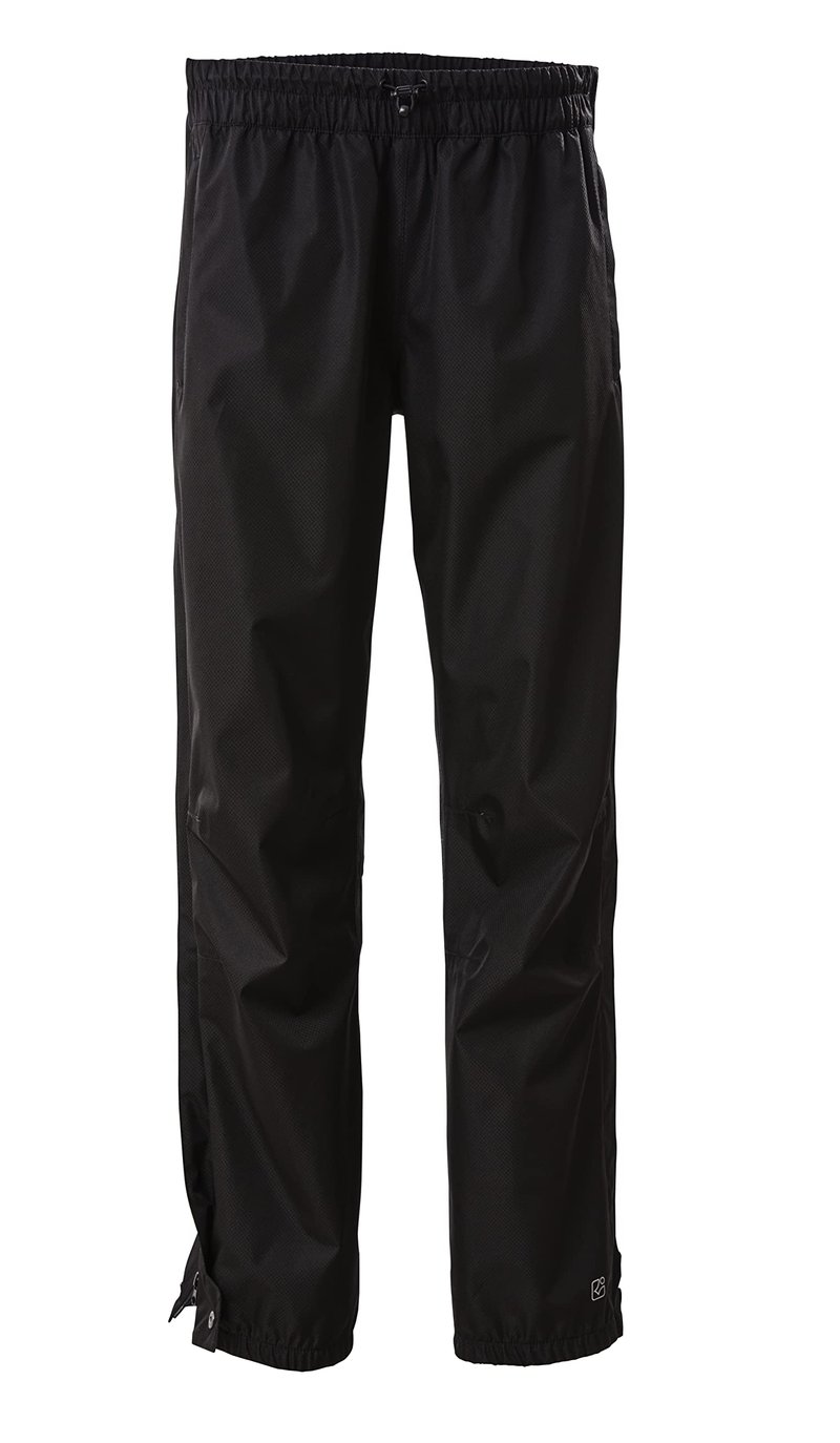 Pantaloni de ploaie pentru femei Killtec KOS 18 WMN PNTS cu fermoar complet, pliabili, negri, mărimea 50