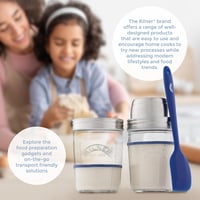 Kilner Kovászindító Készlet 5 Részes, 2x350ml Üveg Rozsdamentes Fedéllel és Spatulával - Sourdough Starter Set 4