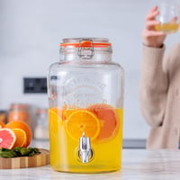 Kilner Original sklenený dávkovač nápojov s kohútikom, číry, 5 litrov — poškodený, čiastočne funkčný: Odlomený kohútik (stav: pozri 2. obrázok) 4