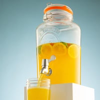 Kilner Original sklenený dávkovač nápojov s kohútikom, číry, 5 litrov — poškodený, čiastočne funkčný: Odlomený kohútik (stav: pozri 2. obrázok) 7