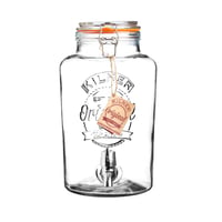 Kilner Original sklenený dávkovač nápojov s kohútikom, číry, 5 litrov — poškodený, čiastočne funkčný: Odlomený kohútik (stav: pozri 2. obrázok) 8