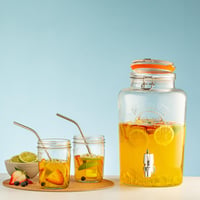 Kilner Original sklenený dávkovač nápojov s kohútikom, číry, 5 litrov — poškodený, čiastočne funkčný: Odlomený kohútik (stav: pozri 2. obrázok) 3