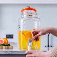 Kilner Original sklenený dávkovač nápojov s kohútikom, číry, 5 litrov — poškodený, čiastočne funkčný: Odlomený kohútik (stav: pozri 2. obrázok) 5