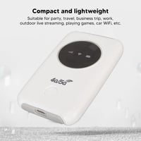 KIMISS 5G WiFi Hordozható Router - 4G LTE USB WiFi Modem 300Mbps Sebességgel, Micro SIM Kártyahely, 3200mAh Akkumulátor, 10 Eszköz Csatlakoz 2