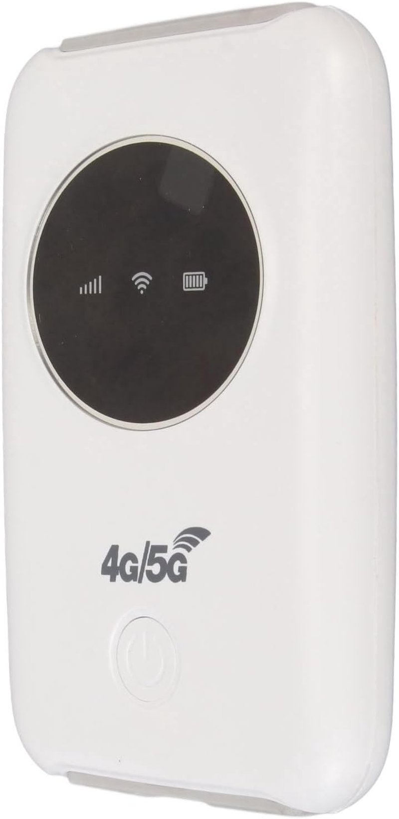 KIMISS 5G WiFi Hordozható Router - 4G LTE USB WiFi Modem 300Mbps Sebességgel, Micro SIM Kártyahely, 3200mAh Akkumulátor, 10 Eszköz Csatlakoz