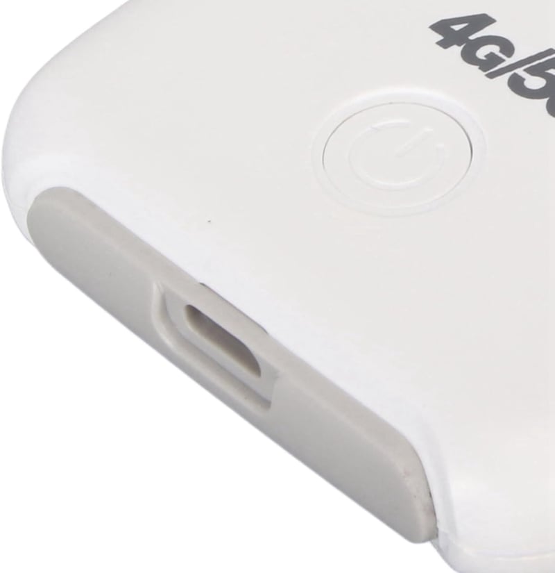 KIMISS 5G WiFi Hordozható Router - 4G LTE USB WiFi Modem 300Mbps Sebességgel, Micro SIM Kártyahely, 3200mAh Akkumulátor, 10 Eszköz Csatlakoz