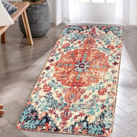 KIMODE Boho Virágmintás Futó Szőnyeg 60x120 cm Mosható Csúszásmentes Konyhai Hálószobai Előszobai Szőnyeg 1
