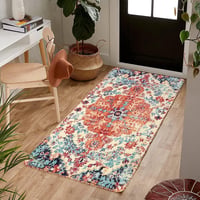 KIMODE Boho Virágmintás Futó Szőnyeg 60x120 cm Mosható Csúszásmentes Konyhai Hálószobai Előszobai Szőnyeg 3