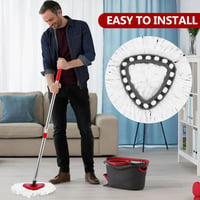 Kinberry Vileda Turbo Mop fej csomag 4db mikroszálas pótfej kefével 2