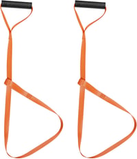 KINBOM Szarvas Húzókötél Szett 2db Narancssárga Vadász Hám Önzáró Hurokkal Ergonomikus Fogantyú Vadászfelszerelés 1