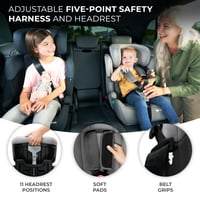 Kinderkraft Comfort UP i-Size Gyerekülés 5 pontos biztonsági övvel, állítható fejtámlával, 9-36 kg, zöld 6