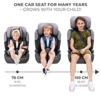 Kinderkraft Comfort UP i-Size Gyerekülés 5 pontos biztonsági övvel, állítható fejtámlával, 9-36 kg, zöld 4