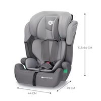 Kinderkraft Comfort Up i-Size Gyermek Autósülés 76-150 cm, 5 Pontos Biztonsági Öv, Állítható Fejtámla, ECE R129/03, Szürke 9