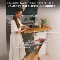 Kinderkraft ENOCK Gyerek Etetőszék, CALMEE Babafektetővel Kompatibilis, Levehető Biztonsági Rúd és Heveder, 6 Hónaptól 10 Éves Korig, Állítható Háttámla 4