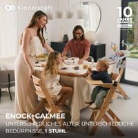 Kinderkraft ENOCK Gyerek Etetőszék, CALMEE Babafektetővel Kompatibilis, Levehető Biztonsági Rúd és Heveder, 6 Hónaptól 10 Éves Korig, Állítható Háttámla 2