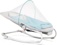 Kinderkraft FELIO elektromos babacsalád, ringató, összecsukható, vibrációs, 8 melódia, 0-18 kg, kék 4