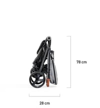 Kinderkraft Grande Babakocsi Újszülöttől 15 kg-ig, Fekvő Pozícióval 7