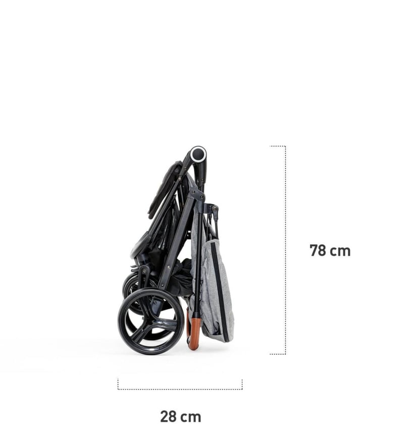 Kinderkraft Grande Babakocsi Újszülöttől 15 kg-ig, Fekvő Pozícióval