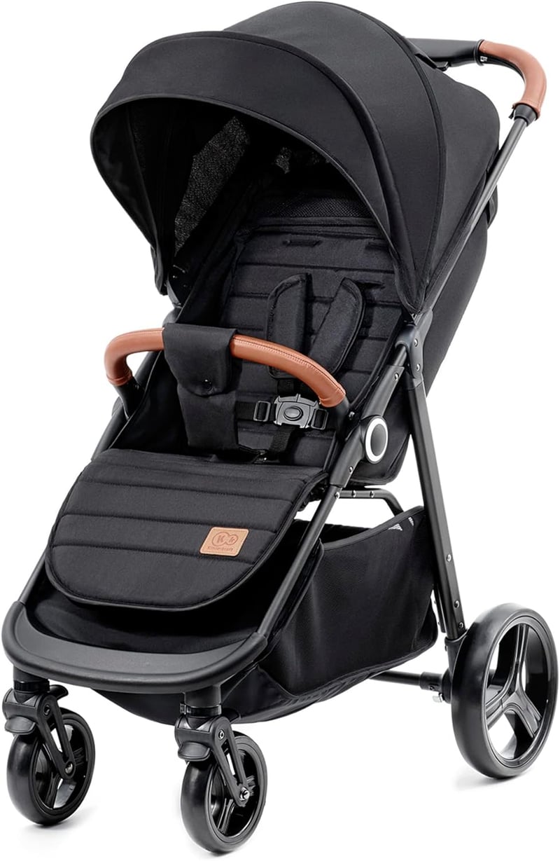 Kinderkraft Grande Plus Babakocsi Újszülöttől 22 kg-ig, Fekvő Pozíció, Egykéz Összecsukható