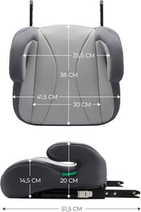 Kinderkraft I-Boost Autósülés 135-150cm, Ülésmagasító 9-12 Éves Gyerekeknek 7