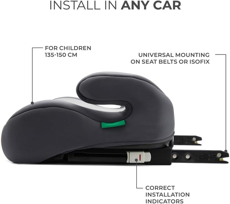 Kinderkraft I-Boost Autósülés 135-150cm, Ülésmagasító 9-12 Éves Gyerekeknek