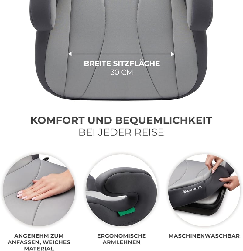 Kinderkraft I-Boost Autósülés 135-150cm, Ülésmagasító 9-12 Éves Gyerekeknek