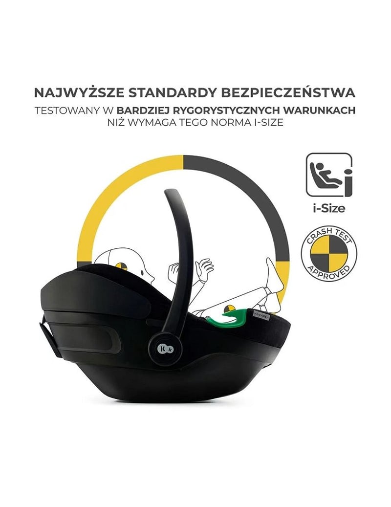 Kinderkraft I-Care i-Size Autósülés 0-13 kg Fekete 40-87 cm, ISOFIX alap nélkül