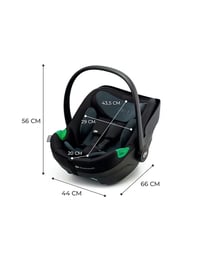 Kinderkraft I-Care i-Size Autósülés 0-13 kg Fekete 40-87 cm, ISOFIX alap nélkül 6