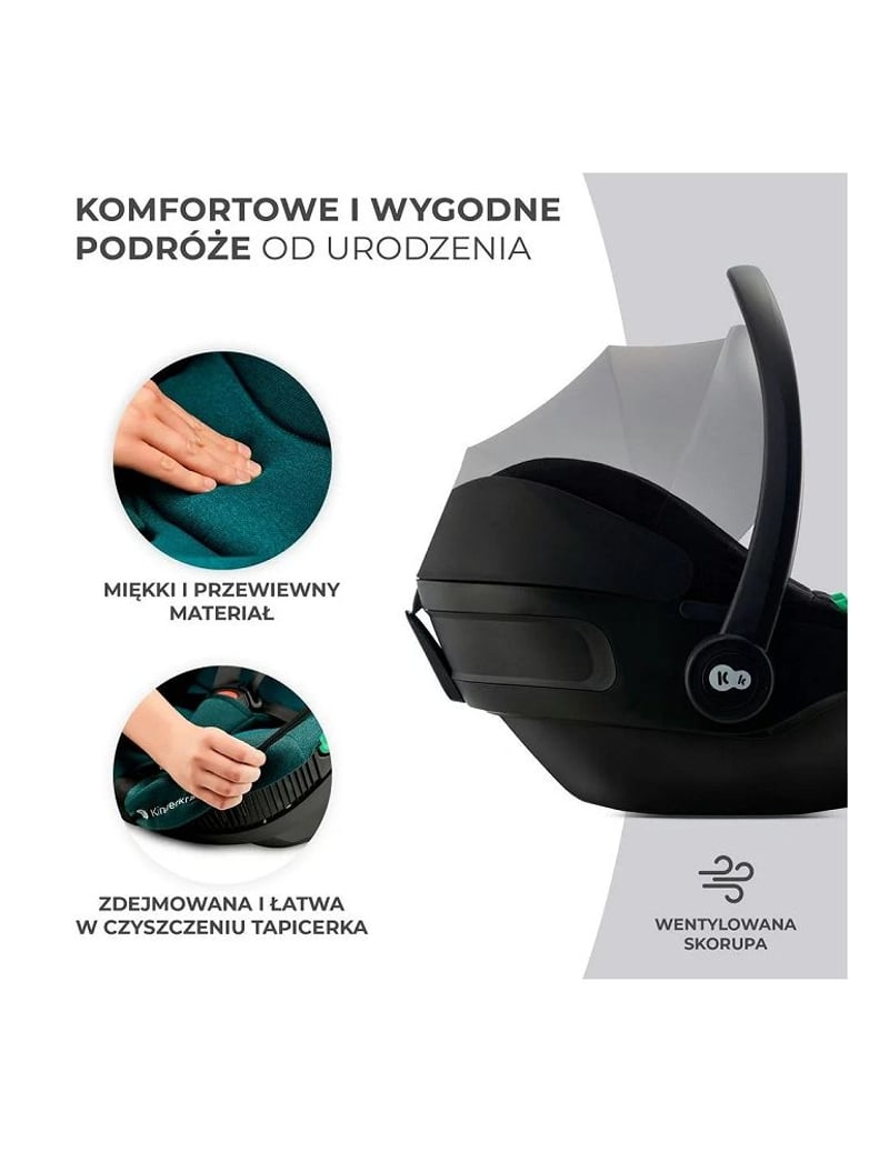 Kinderkraft I-Care i-Size Autósülés 0-13 kg Fekete 40-87 cm, ISOFIX alap nélkül