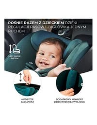 Kinderkraft I-Care i-Size Autósülés 0-13 kg Fekete 40-87 cm, ISOFIX alap nélkül 9