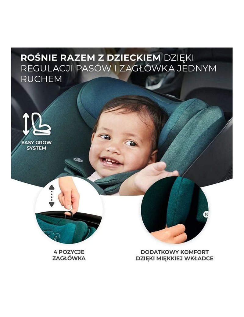 Kinderkraft I-Care i-Size Autósülés 0-13 kg Fekete 40-87 cm, ISOFIX alap nélkül