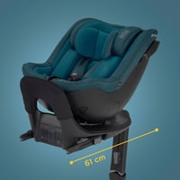 Kinderkraft I-Guard i-size 40-105 cm Autósülés Isofix és Támaszlábbal, 360° Forgó, Harbor Blue 14