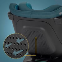 Kinderkraft I-Guard i-size 40-105 cm Autósülés Isofix és Támaszlábbal, 360° Forgó, Harbor Blue 10