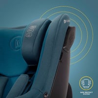 Kinderkraft I-Guard i-size 40-105 cm Autósülés Isofix és Támaszlábbal, 360° Forgó, Harbor Blue 5