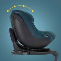 Kinderkraft I-Guard i-size 40-105 cm Autósülés Isofix és Támaszlábbal, 360° Forgó, Harbor Blue 8