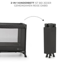 Kinderkraft Joy Light utazó kiságy összecsukható szürke hordtáskával - Light Grey, JOY LIGHT 2
