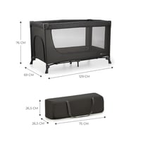 Kinderkraft Joy Light utazó kiságy összecsukható szürke hordtáskával - Light Grey, JOY LIGHT 7