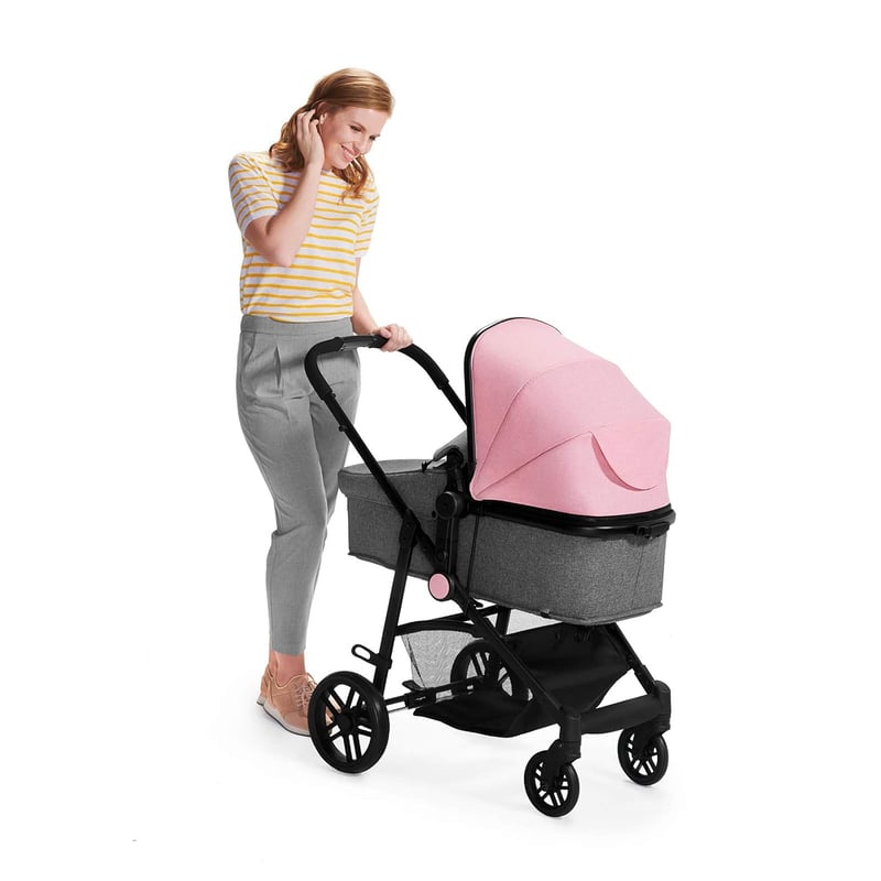 Cărucior Kinderkraft July 2 în 1 cu landou, roz