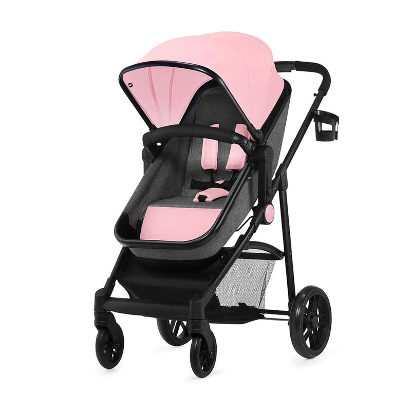Cărucior Kinderkraft July 2 în 1 cu landou, roz